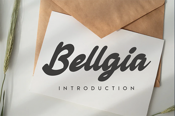 Bellgia: A Handwritten Font for Modern Web Design