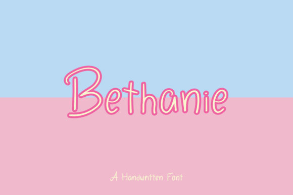 Bethanie: A Script Handwritten Font for Editorial Design