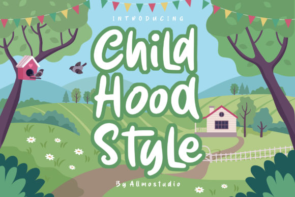 Childhood Style Font: A Playful Script for Designers