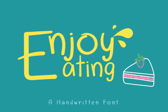 Enjoy Eating: A Playful Script Handwritten Font for Web Design