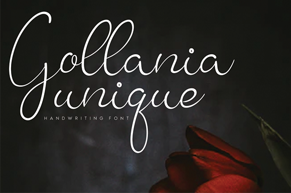 Gollania: A Delicate Script Handwritten Font for Editors