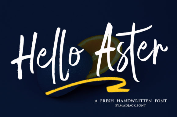 Hello Aster: A Friendly Script Handwritten Font for Brands