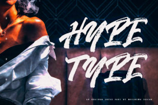 Hypetype: A Painted Brush Font for Editorial Design
