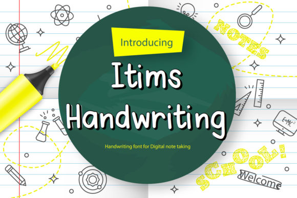 Itims Handwriting: A Modern Script Font for Makers