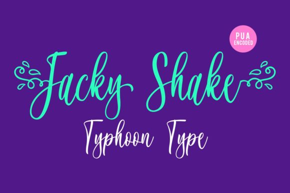 Jacky Shake: A Handwritten Font for Web Design