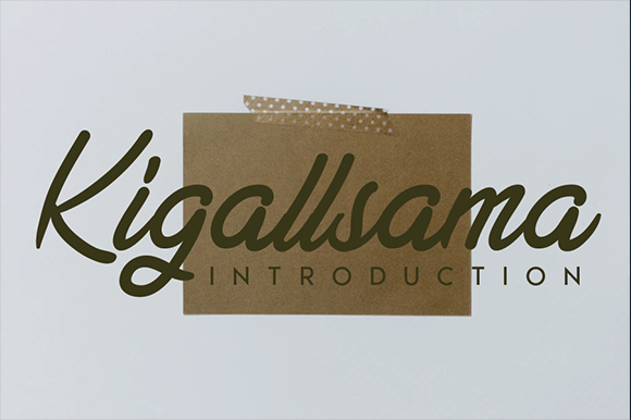 Kigallsama: A Handwritten Font for Makers