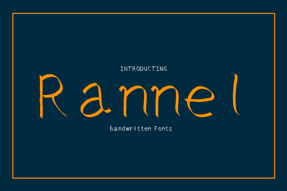 Rannel: A Charming Script Handwritten Font for Branding