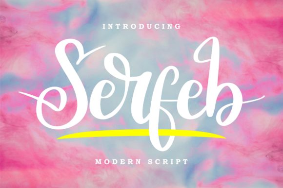 Serfeb: The Elegant Script Font for Makers