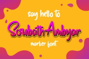 Soubath Ambyar: A Friendly Handwritten Typeface