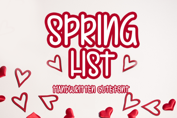 Spring List: A Sweet Handwritten Typeface for Editors